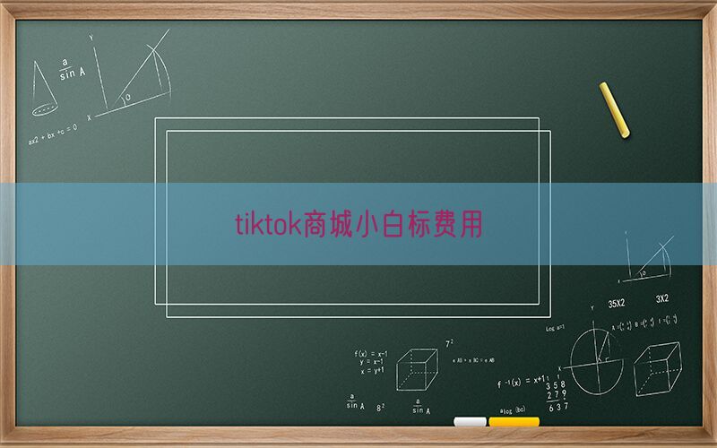 tiktok商城小白标费用(图1)