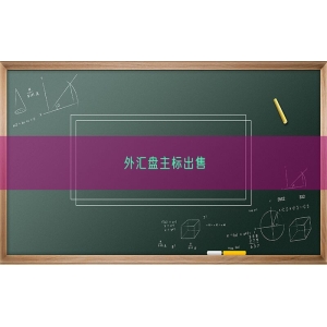外汇盘主标出售