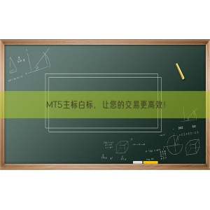 MT5主标白标，让您的交易更高效！